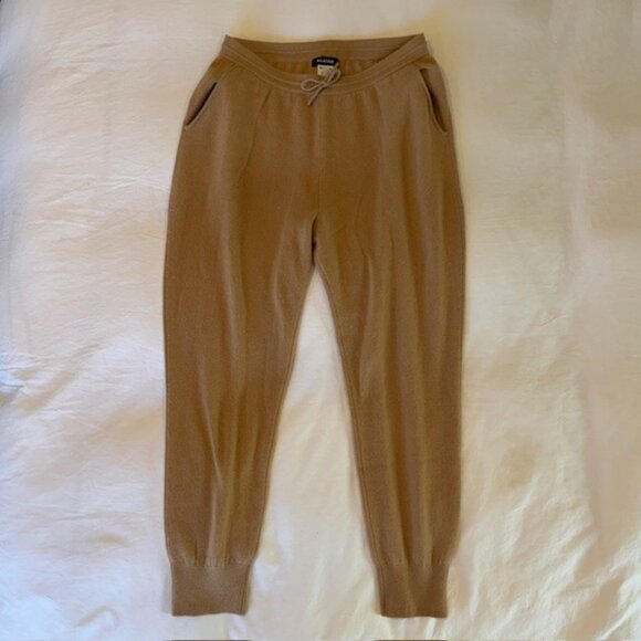 NAADAM Signature 100% Cashmere 2-Pc Lounge Set Camel Tan Large - Picture 10 of 15